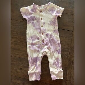 Grayson Collective Purple Tie-Dye Baby Onesie